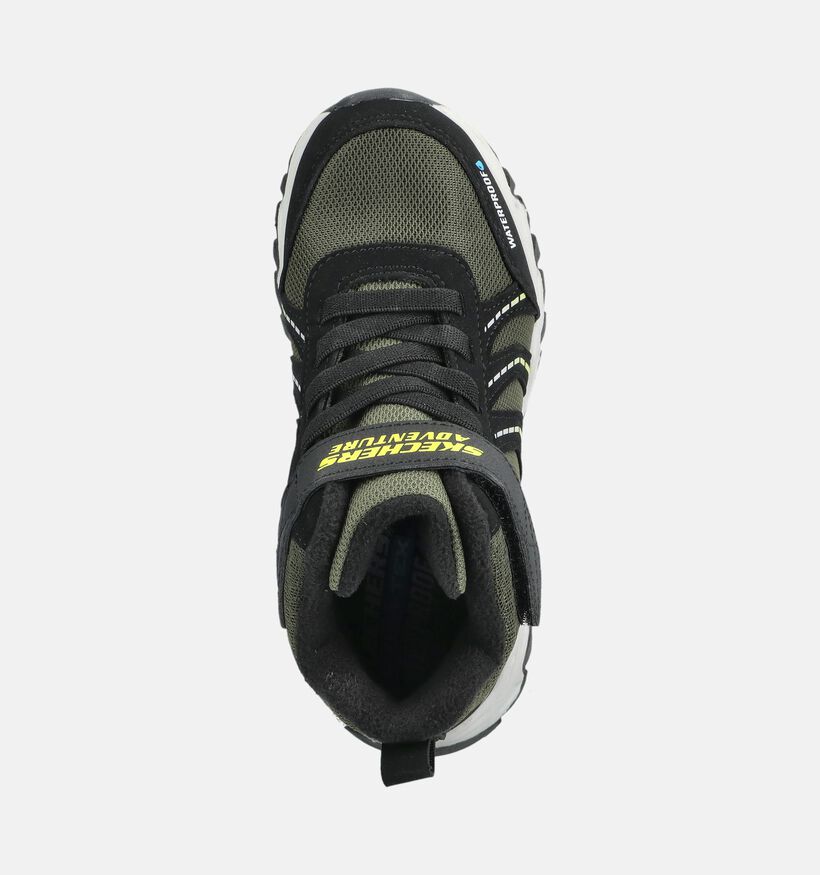 Skechers Rugged Ranger Zwarte/Groene Sneakers voor jongens (376853)