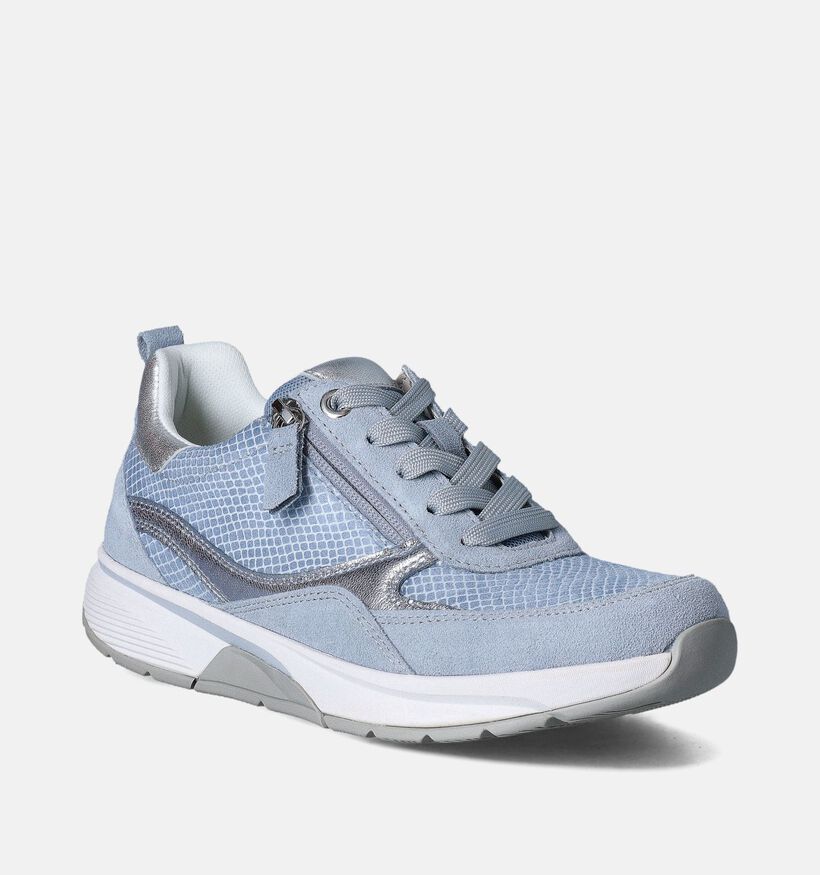 Gabor Rollingsoft Chaussures à lacets en Bleu pour femmes (362848) - pour semelles orthopédiques