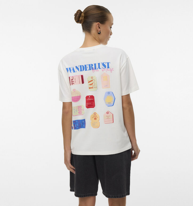 Vero Moda Ninna Mia Witte T-shirt voor dames (369402)