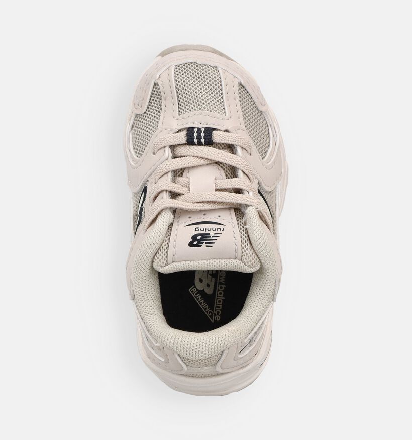 New Balance 530 Ecru Sneakers voor jongens, meisjes (375135) - geschikt voor steunzolen