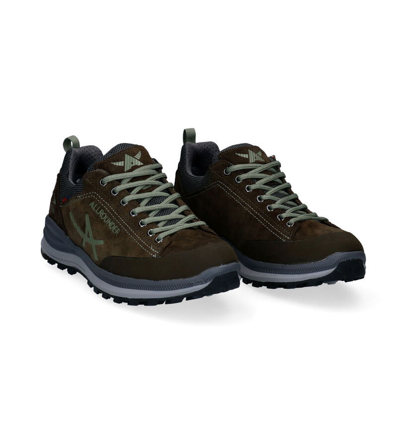 Allrounder Rising-Tex Chaussures de marche en Vert Kaki en textile (298169)