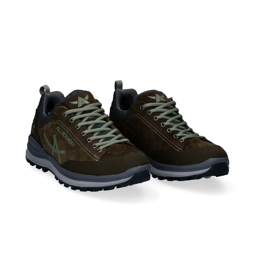 Allrounder Rising-Tex Kaki Wandelschoenen in daim (298169)