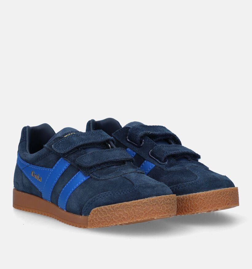 Gola Harrier Strap Baskets en Bleu pour filles, garçons (335822)