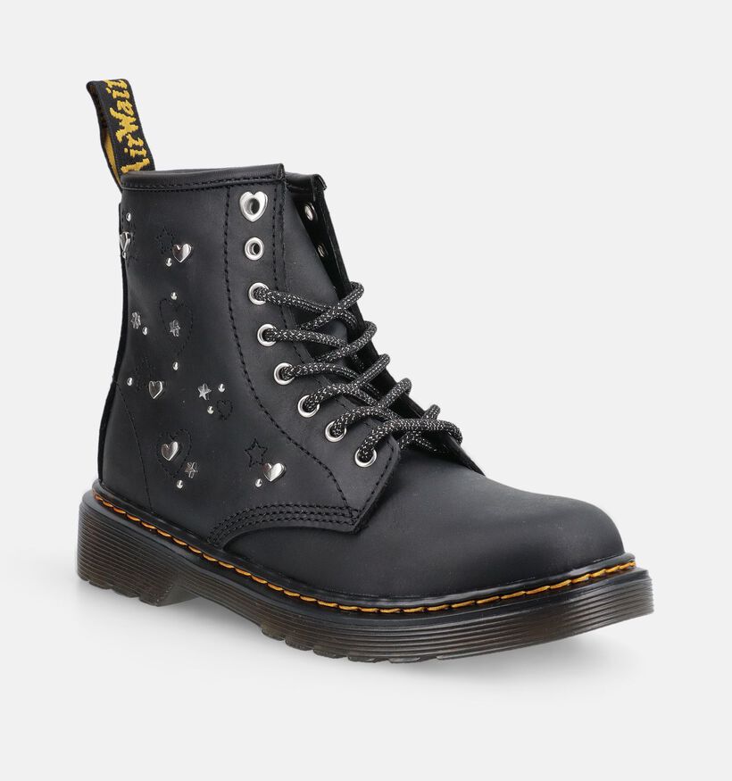 Dr. Martens 1460 Boots &agrave; lacets en Noir pour filles (376022)