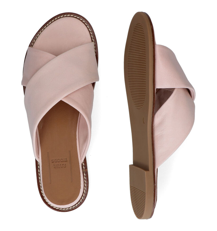 River Woods Dalia Roze Slippers in leer (307859)