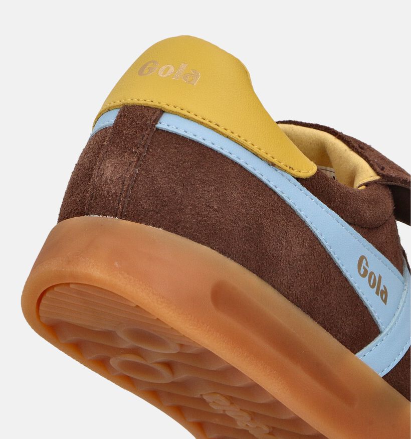 Gola Stadia 86 Baskets en Brun foncé pour femmes (360814) - pour semelles orthopédiques