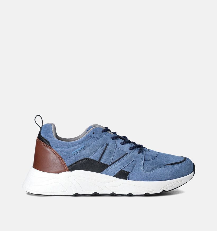 Poelman Chaussures à lacets en Bleu foncé pour garçons, hommes (358483) - pour semelles orthopédiques