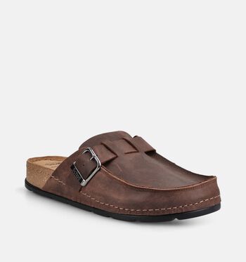Scholl Pantoufles Marron