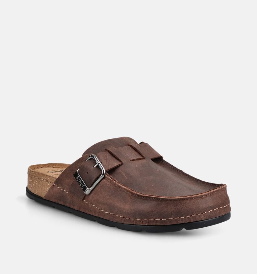 Scholl Bora Nu-pieds casual en Marron pour hommes (381869)