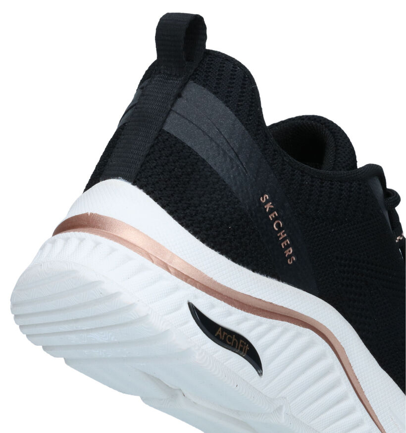 Skechers Arch Fit S-Miles Baskets en Noir pour femmes (326233) - pour semelles orthopédiques