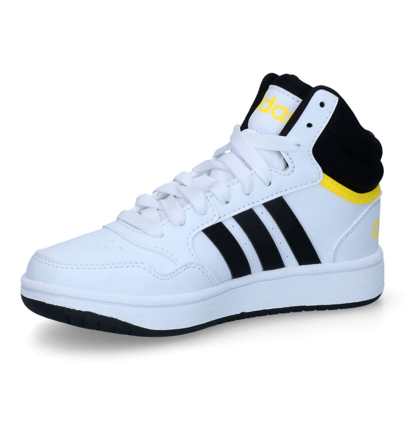 adidas Hoops Mid 3.0 K Zwarte Sneakers voor jongens, meisjes (332099)