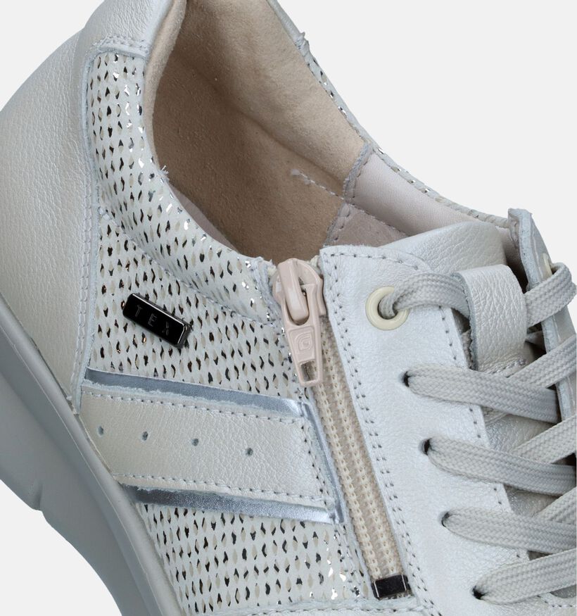 G-Comfort Beige Veterschoenen voor dames (340701) - geschikt voor steunzolen