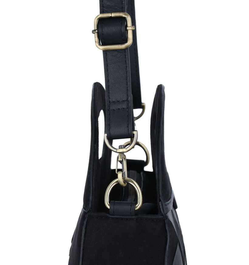 Burkely Even Elin Sac à main en Noir en cuir (321610)
