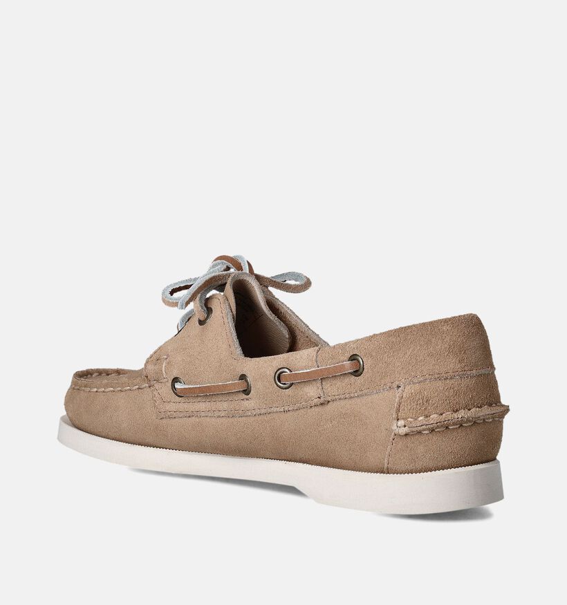 Sebago Portland Flesh Out Chaussures bateau en Beige pour femmes (353688)