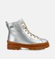 Camper Zilveren Rits-Veterboots voor meisjes (376118) - geschikt voor steunzolen