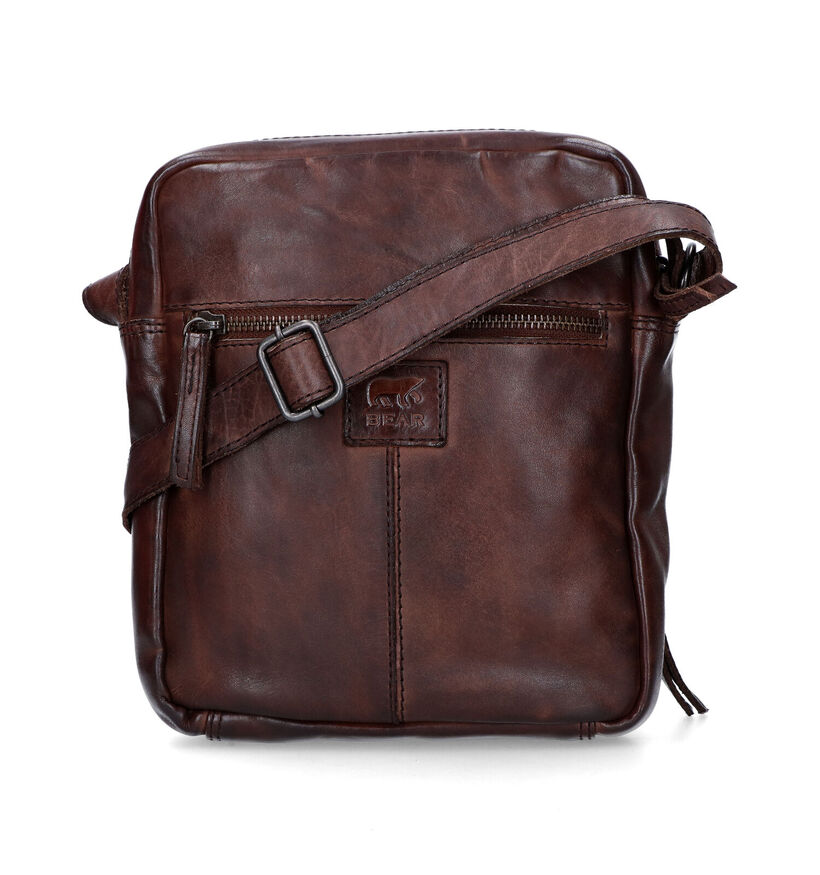 Bear Design Cognac Schoudertas in leer (329783)