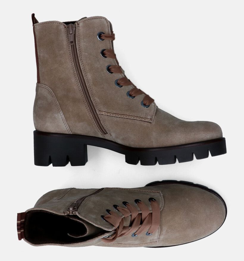 Gabor Best Fitting Bottines en Kaki pour femmes (315230) - pour semelles orthopédiques
