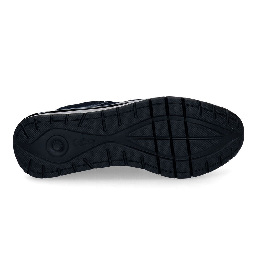 Gabor OptiFit Blauwe Veterschoenen voor dames (297422) - geschikt voor steunzolen