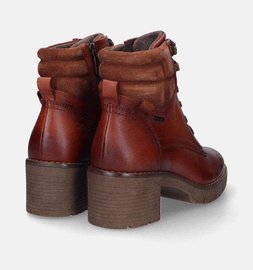 Tamaris Comfort Cognac Veterboots voor dames (333090) - geschikt voor steunzolen