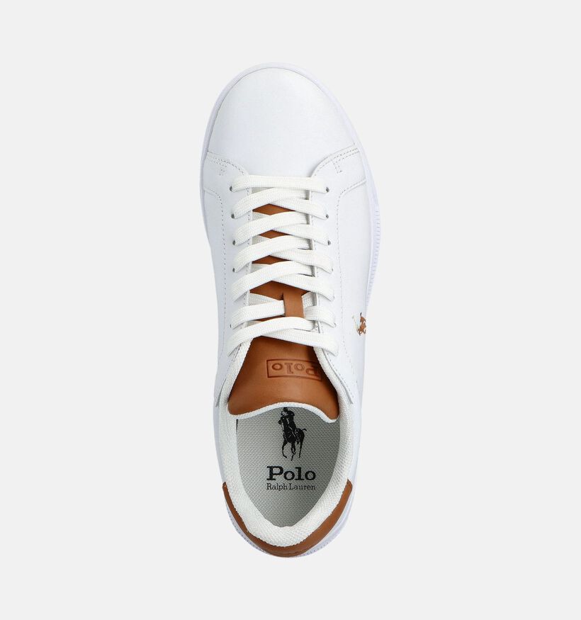 Polo Ralph Lauren HRT Court Chaussures plates en Blanc pour hommes (360753)