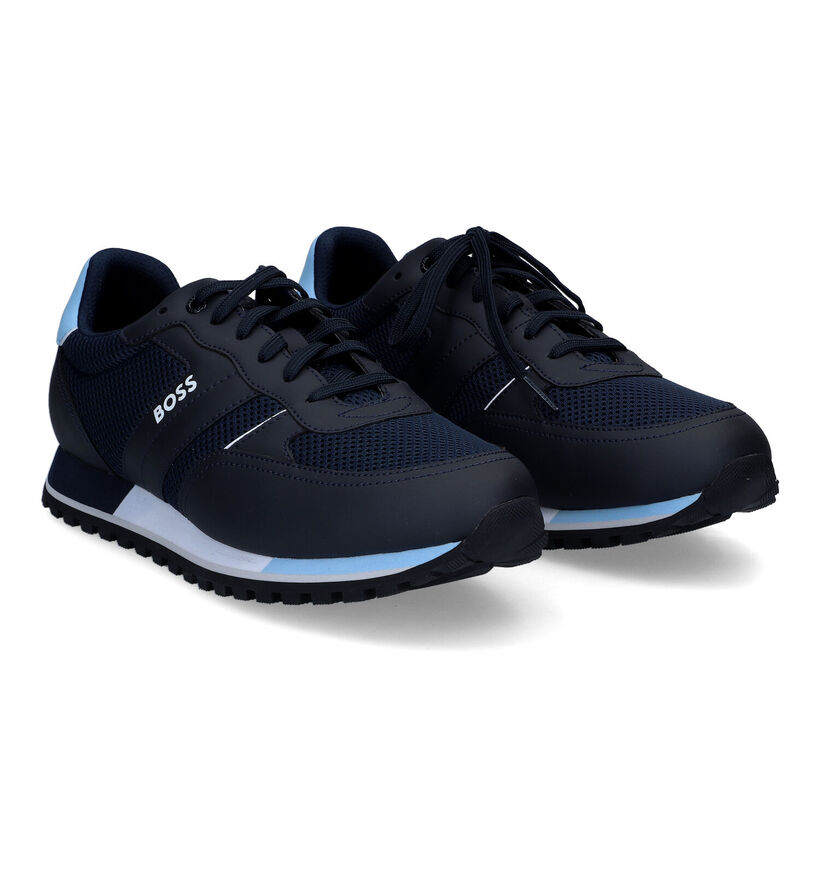 Boss Parkour Runn Chaussures à lacets en Bleu pour hommes (311060) - pour semelles orthopédiques