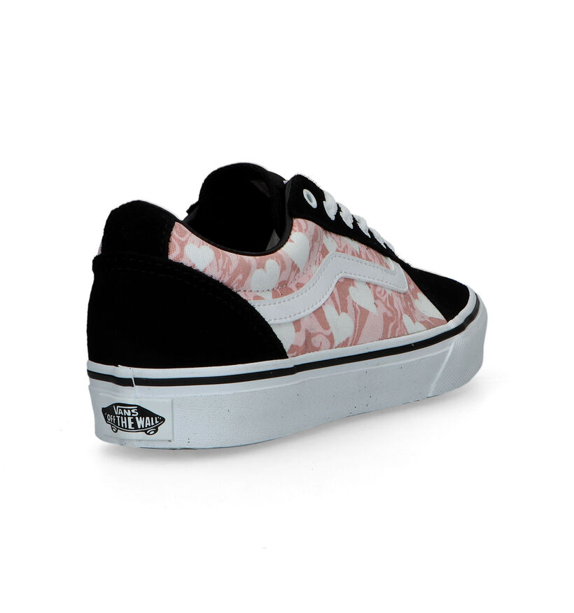 Vans Ward Zwarte Skate Sneakers voor meisjes (321077)