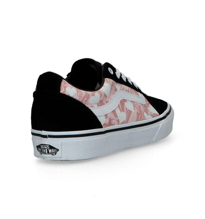 Vans Ward Baskets de skate en Noir pour filles (321077)