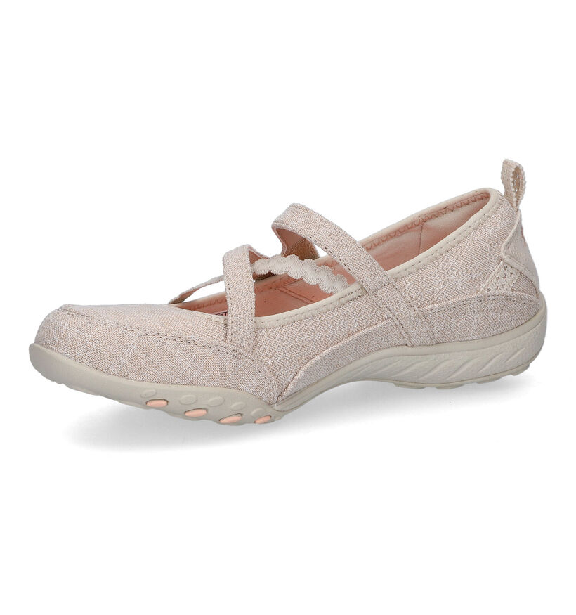 Skechers Breathe Easy Love Too Chaussures en Beige en textile (305524)