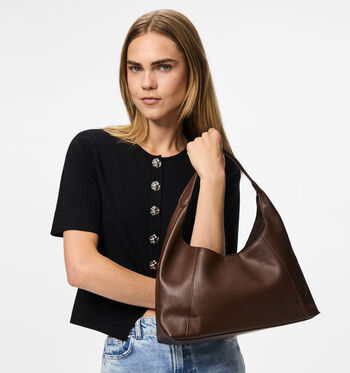 Pieces Schoudertassen Bruin