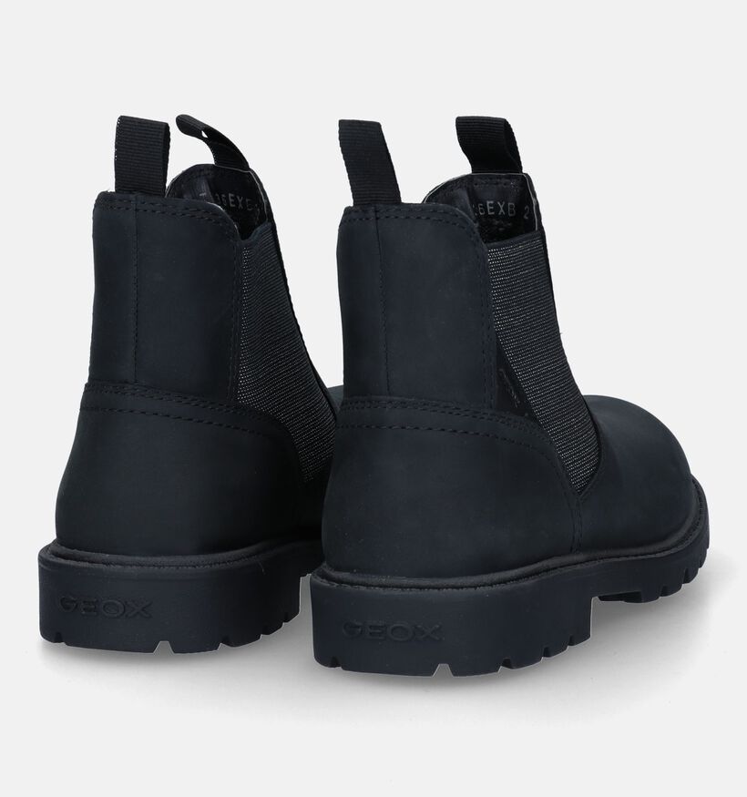 Geox Shaylax Zwarte Chelsea Boots voor meisjes (330122) - geschikt voor steunzolen