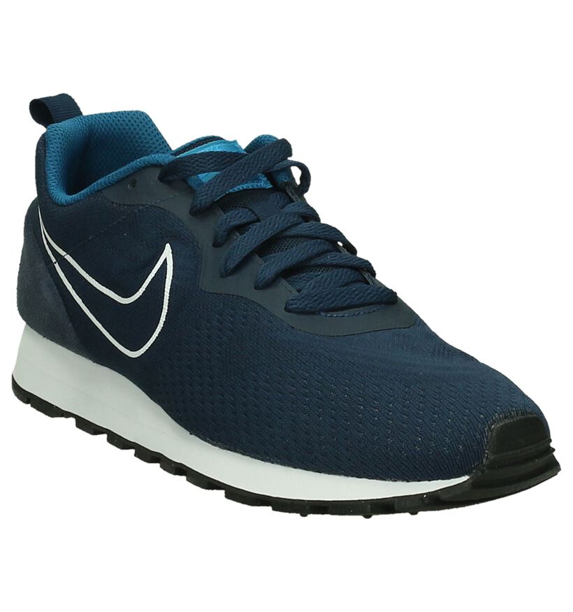 Nike MD Runner Sneaker Donkerblauw in stof (198271)