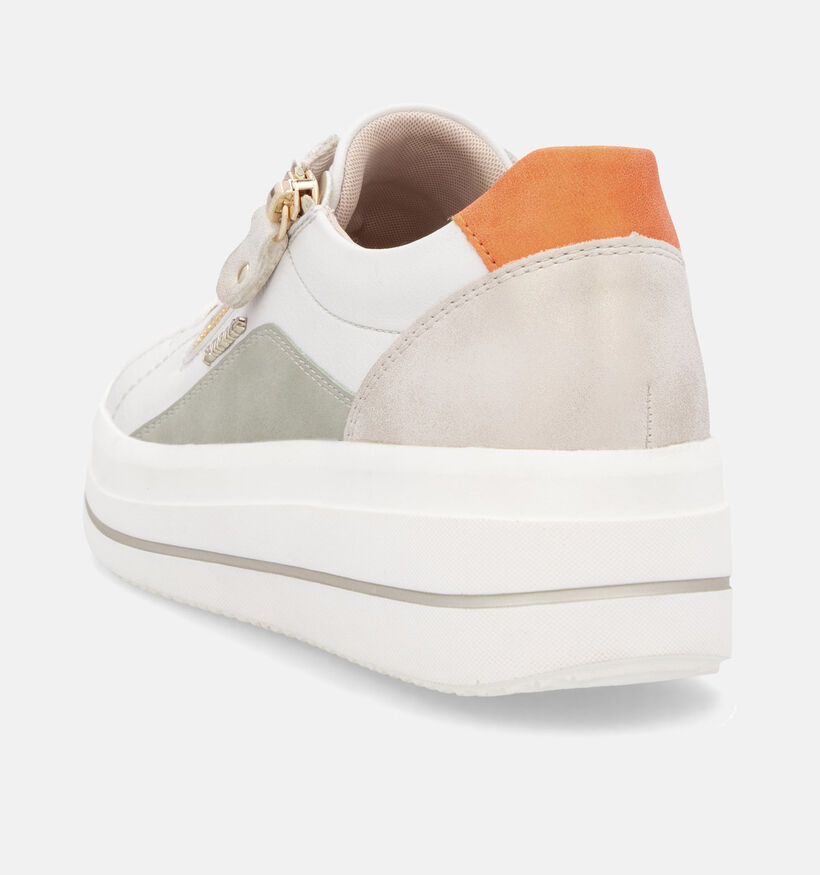 Remonte Witte Veterschoenen voor dames (351209) - geschikt voor steunzolen
