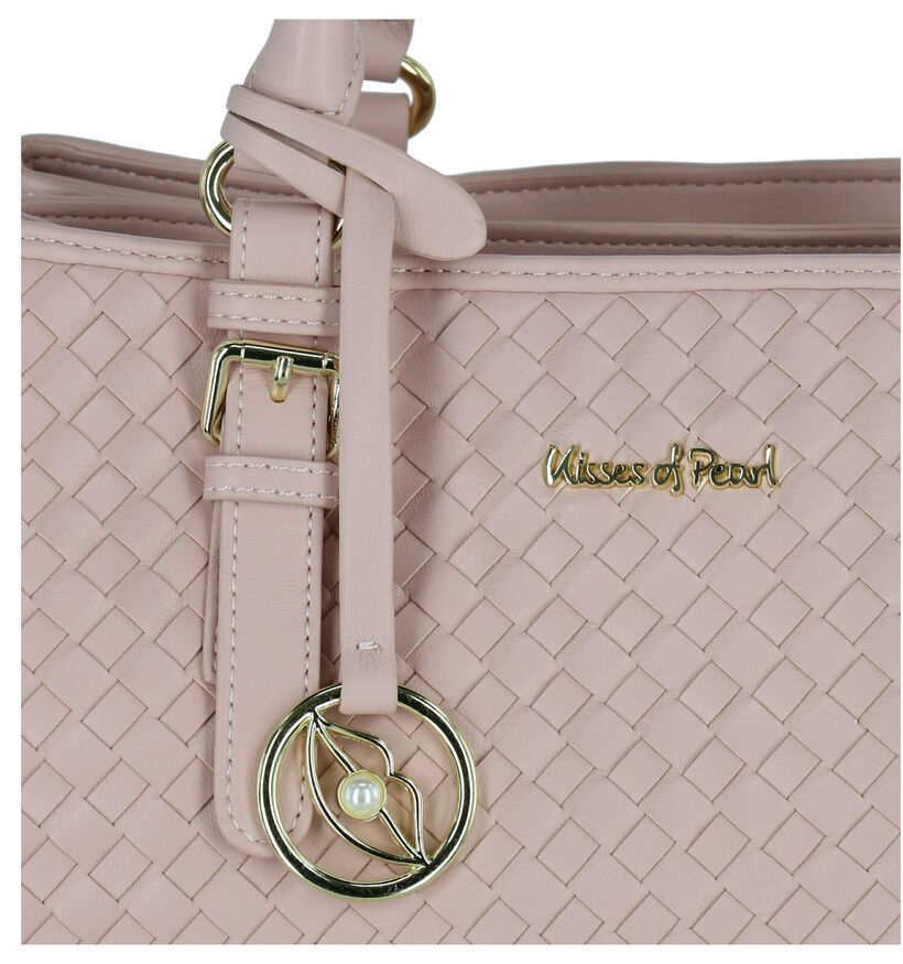 Kisses of Pearl Tess Roze Handtas in kunstleer (290548)