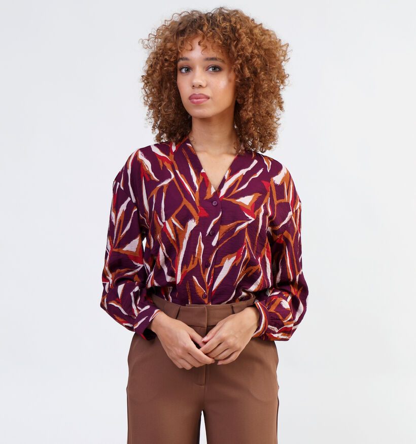 Vila Lina Anais Blouse en Rouge pour femmes (332522)