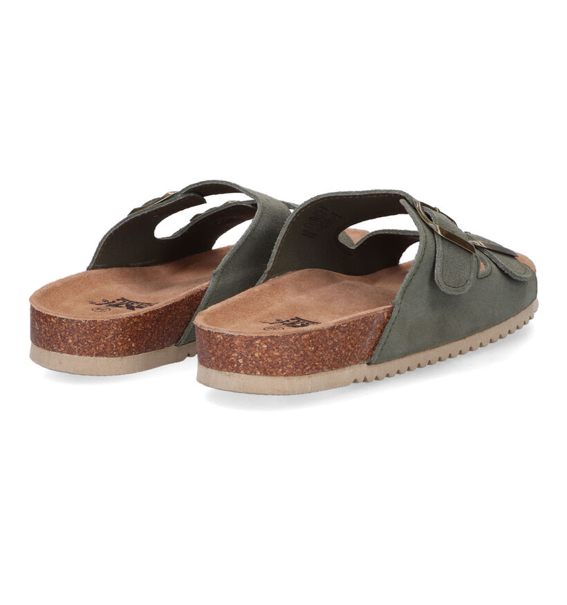 Xti Kaki Slippers in daim (319629)