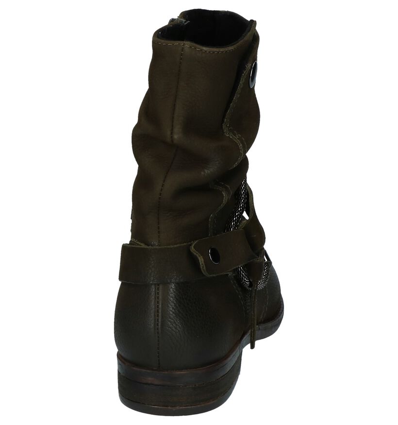 SPM Bottes basses en Vert kaki en cuir (222251)