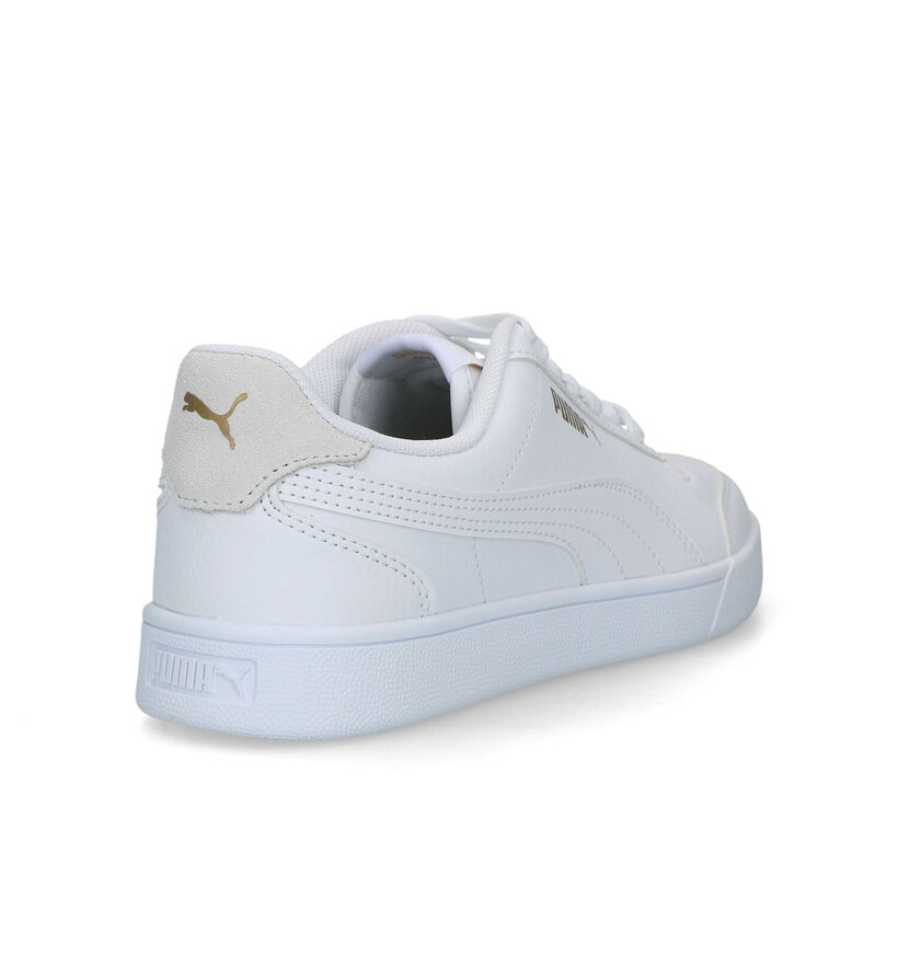Puma Shuffle Witte Sneakers voor dames (318647) - geschikt voor steunzolen
