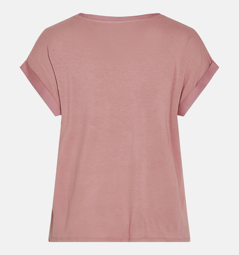 Vila Ellette Satin Bruine T-shirt voor dames (361343)