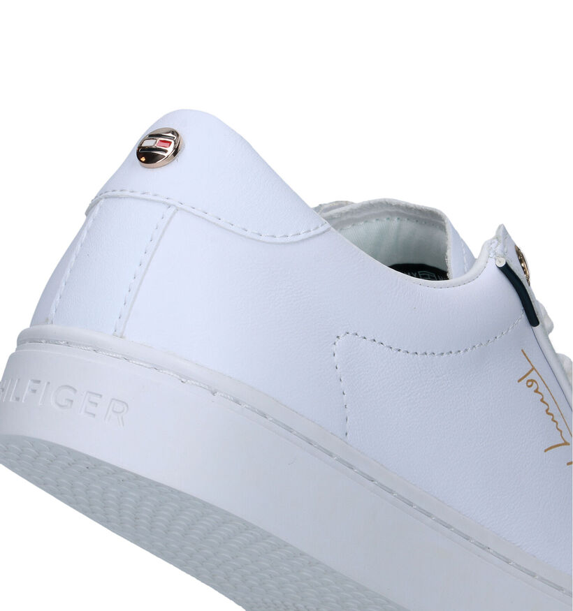 Tommy Hilfiger Baskets casual en Blanc en cuir (333018)