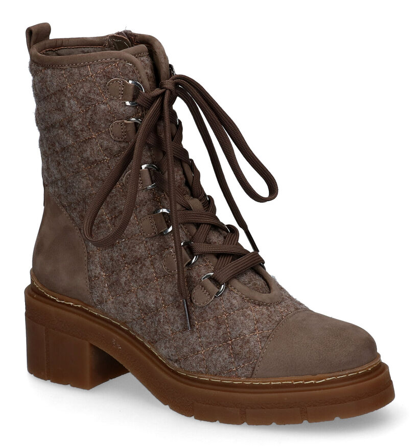 Unisa Jonko Taupe Bottines in nubuck (297872)