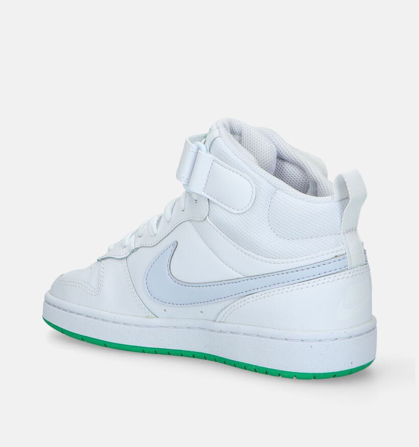 Nike Court Borough Mid 2 GS Baskets en Blanc pour filles (334886)