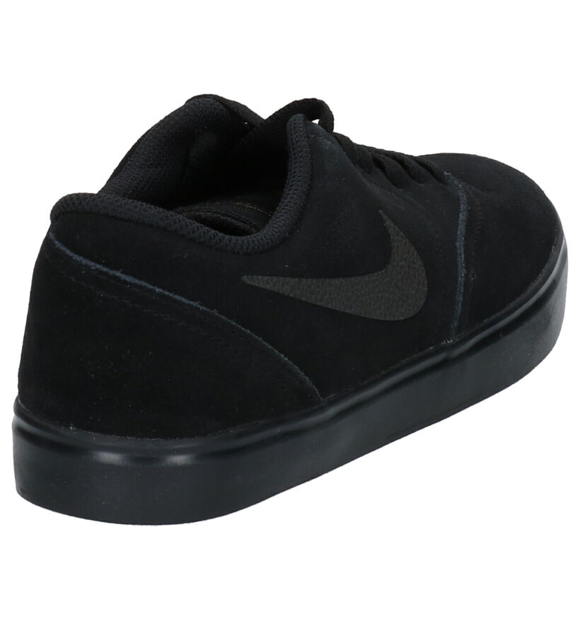 Nike SB Check Baskets en Noir en daim (254083)