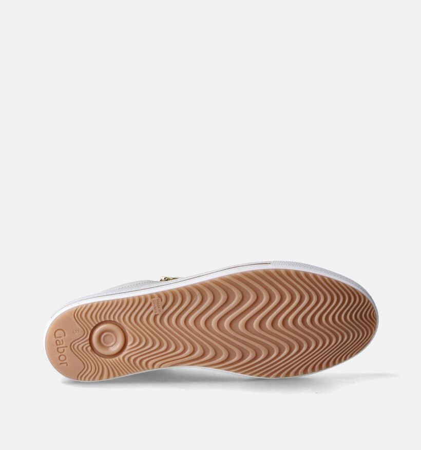 Gabor OptiFit Ecru Veterschoenen voor dames (352045) - geschikt voor steunzolen