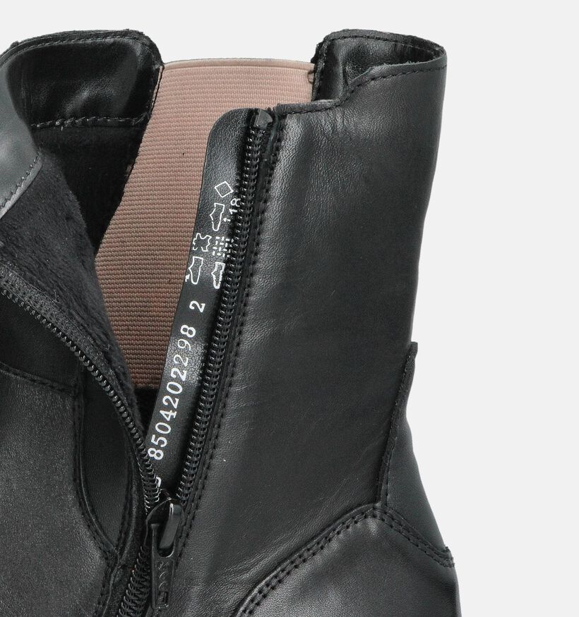 Remonte Leopard Zwarte Chelsea Boots voor dames (360409) - geschikt voor steunzolen