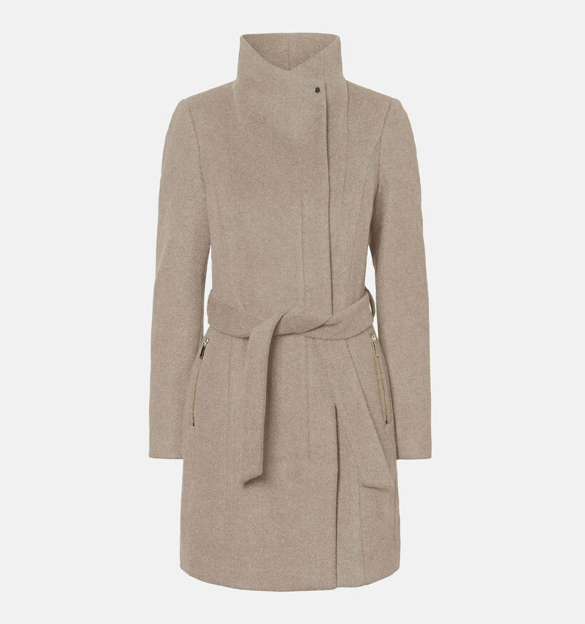 Vero Moda Grijze Halflange wollen jas voor dames (328984)