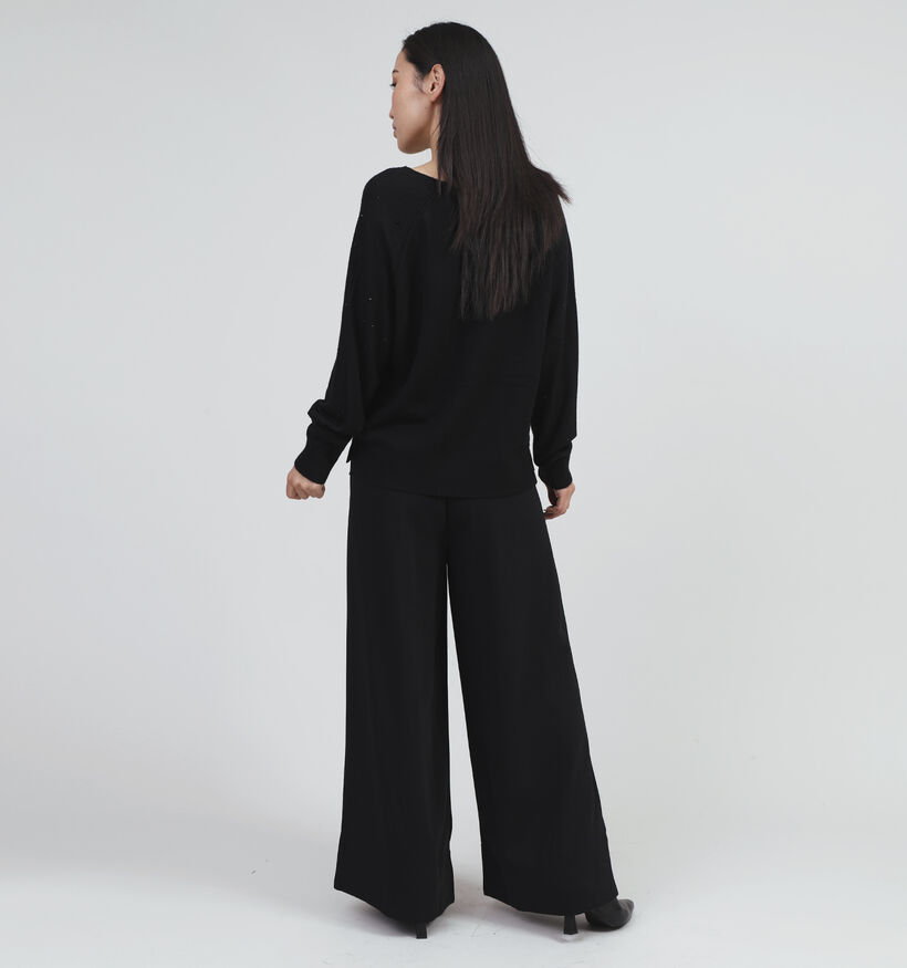 Orfeo Babeth Zwarte Trui met V-hals voor dames (354529)