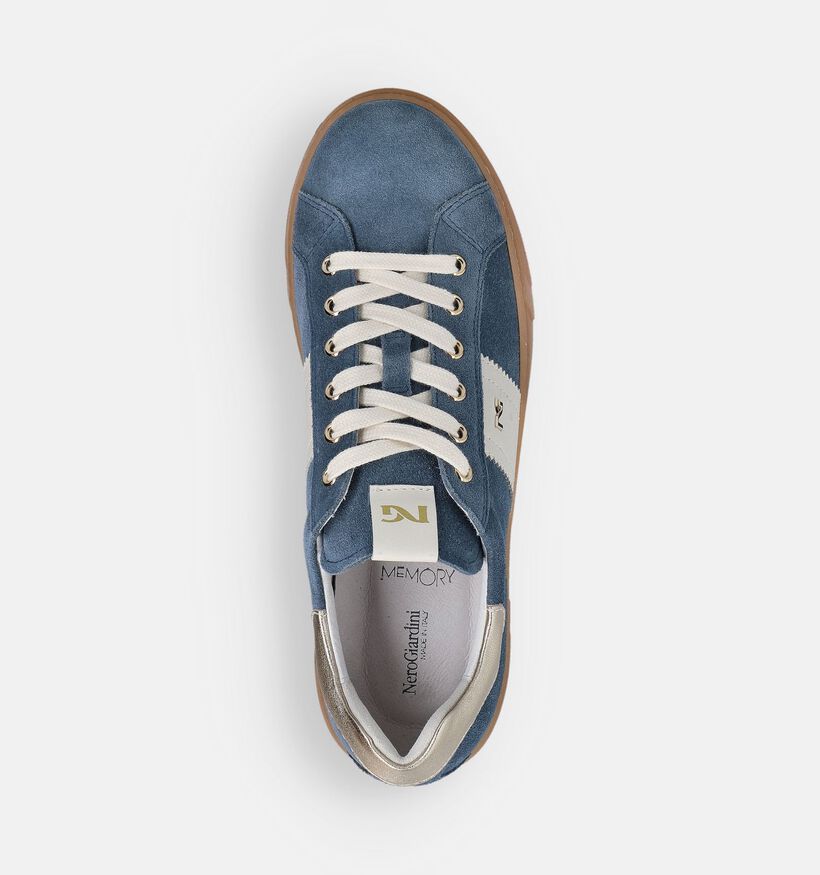 NeroGiardini Blauwe Sneakers voor dames (369070) - geschikt voor steunzolen