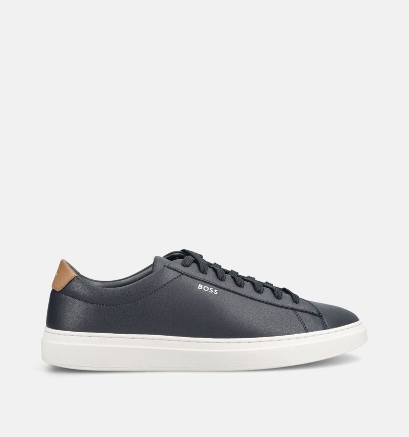 BOSS Kieran Tenn  Chaussures plates en Bleu fonc&eacute; pour hommes (375717) - pour semelles orthop&eacute;diques