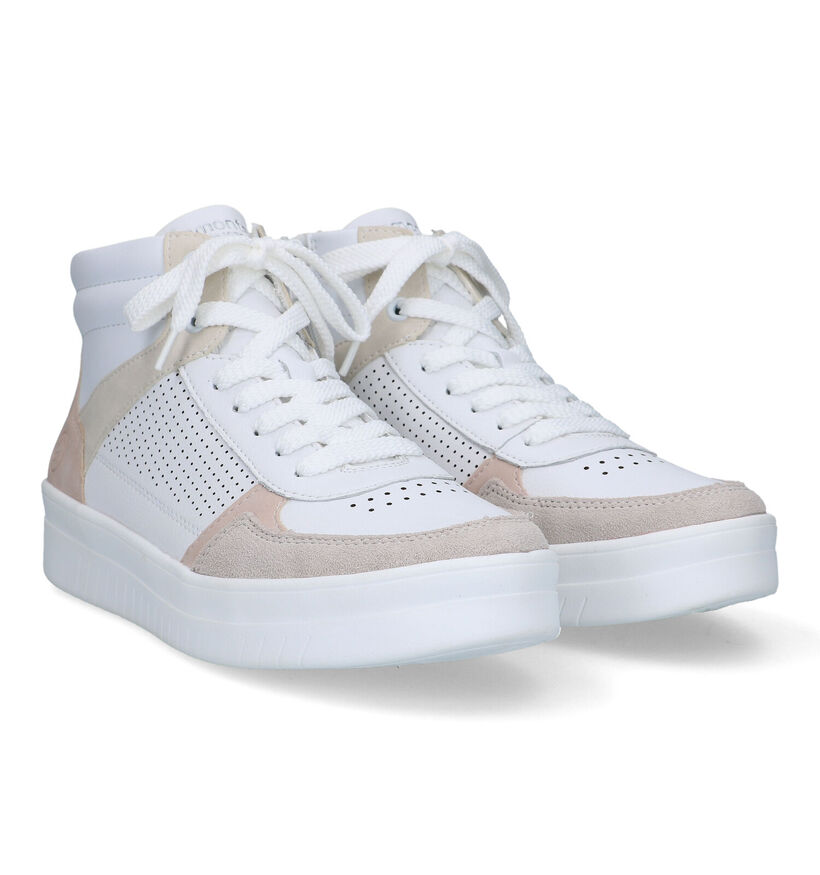 Remonte Witte Sneakers voor dames (320243) - geschikt voor steunzolen