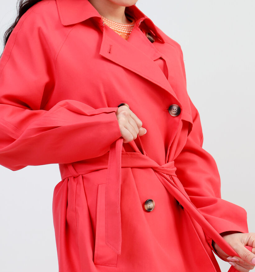 Vero Moda Doreen Trenchcoat en Rouge pour femmes (335333)